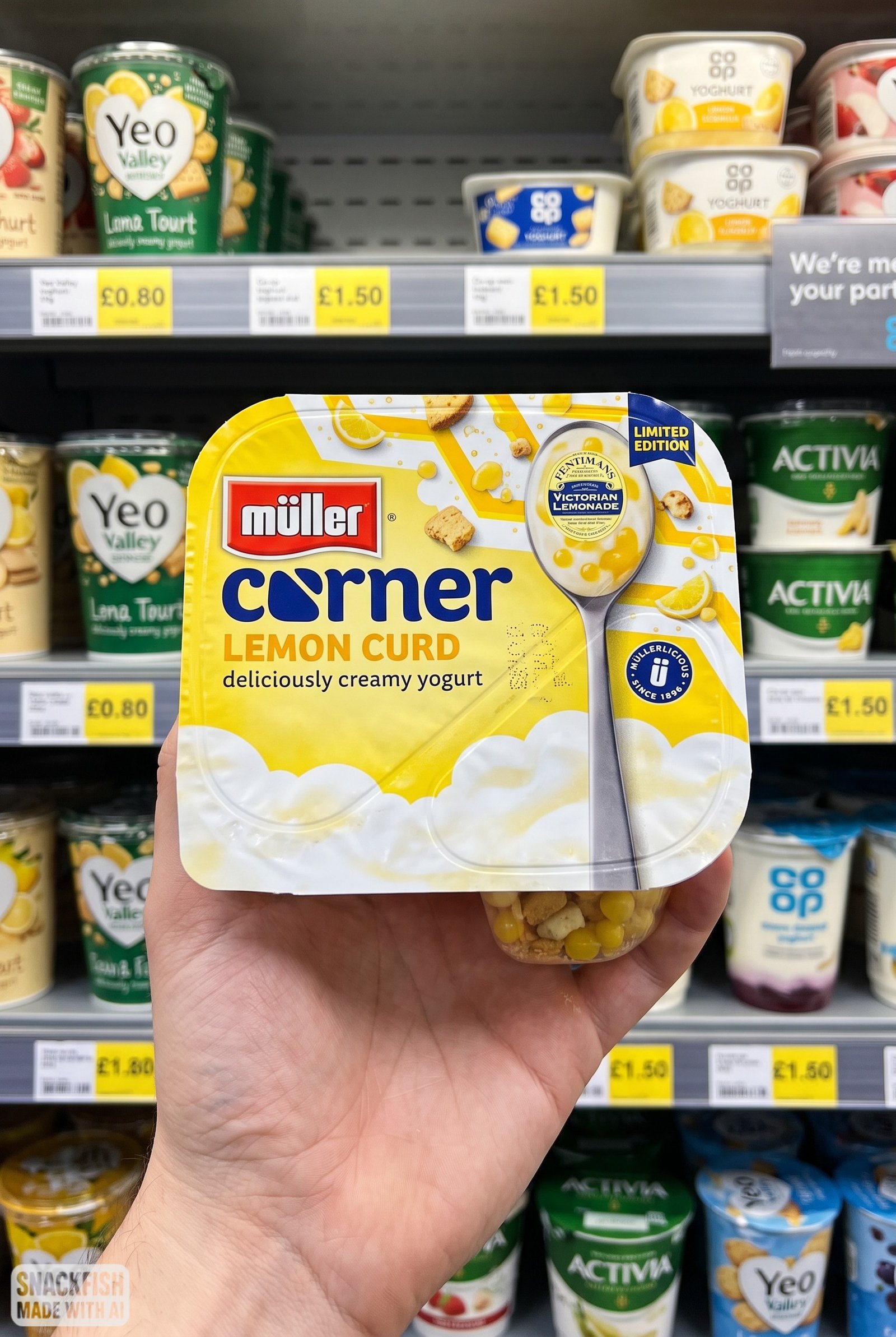Müller Corner Fentimans Lemon Curd Yoghurt: A Concept